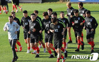 축구 국가대표팀, 평가전 앞두고 소집훈련