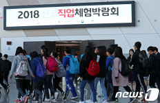 진로·직업체험 박람회 찾은 학생들