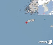 제주 서귀포시 서남서쪽 해역서 규모 2.1 지진