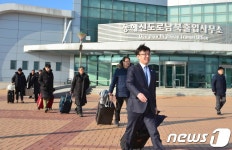 남북철도 동해선 조사팀 귀환