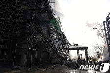 처참한 천안 차암초등학교 화재현장