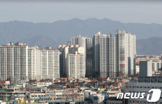 대구 도심에서 팔공산까지 보이네