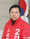 발언하는 강기윤 창원 성산 국회의원 보궐선거 예비후보