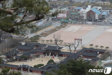 미세먼지 나쁨, 한산한 화성행궁 광장