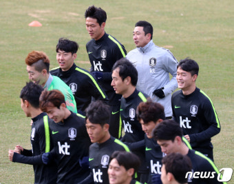 평가전 앞두고 소집된 축구 국가대표팀