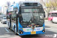 대구 도심 달리는 전기 시내버스