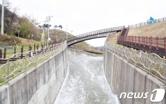 한국농어촌공사, 증평 삼기저수지에서 통수식