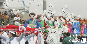 제57회 경북도민체육대회 국가대표 축구장 예천 염원