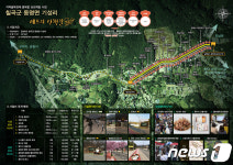 칠곡군 팔공산 한티로에 세프의 산책길 조성