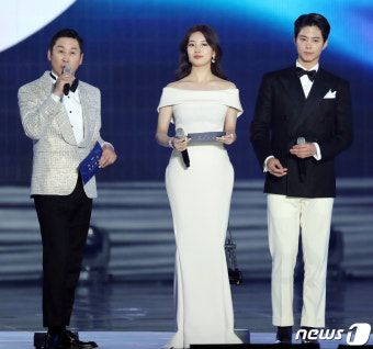 백상예술대상 시상식 MC 신동엽-수지-박보검