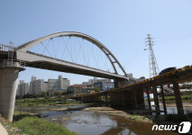 중랑천 가로지리는 한내교 개통