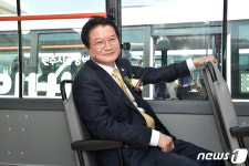 원주 공영버스 탑승한 원창묵 시장