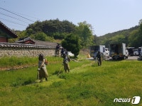 충남문화재돌봄사업단, 청양 상의사 찾아 재능기부