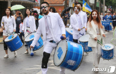라퍼커션 팀의 성주축제 시가지 난장 퍼레이드