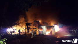 김포 메추리 농장 화재…8만마리 불타 2억원 피해