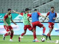 실전처럼 훈련하는 이란 축구대표팀