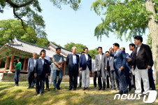 진영 장관 고창 방문…폭염대책 등 안전관리 당부  