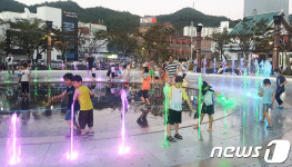 [태백소식] 태백문화광장 음악 분수대 13일부터 운영