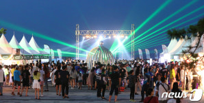 경포비치비어페스티벌 찾은 관광객