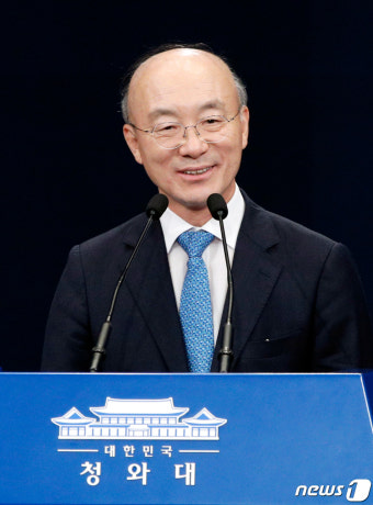 인사말하는 김조원 신임 민정수석