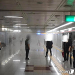 대구 도시철도 1호선 신기역서 만취 70대 소화기 뿌려