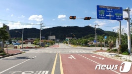 옥천읍 하계리 사거리 회전교차로 설치…올해 말 완공