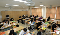 수능 D-101, 폭염 공부에 매진하는 수험생들