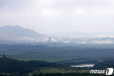 파주 DMZ 평화의 길에서 바라본 개성공단