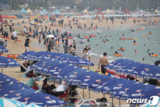 막바지 피서는 해운대