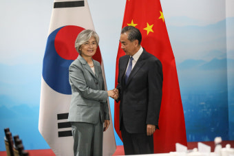 한중 외교장관 회담…왕이 