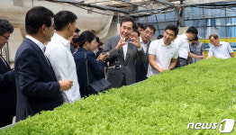 이낙연 총리 아쿠아포닉스 농장 현장 방문