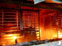 경북 경산 병아리 부화장 화재…4억8000만원 피해