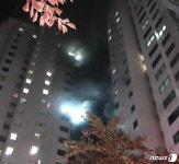 포항 25층 아파트 새벽 화재…28명 연기 흡입