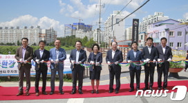 익산 동산지구 대간선 수로변, 힐링 공간 재탄생