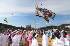 무주반딧불축제서 공연된 무풍면 기절놀이