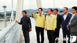 김영록 전남지사, 태풍 대비 취약지역 긴급 점검
