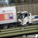 천안 남부대로서 차량 3대 추돌…3명 부상