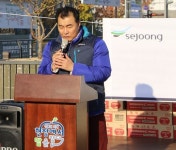 김장김치 1500포기 취약계층에 전달…세중봉사단, 나눔 행사