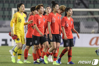 무승부 경기가 아쉬운 여자축구대표팀