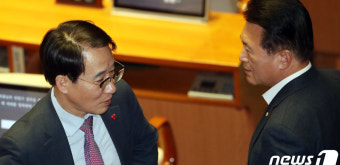 민주당·한국당 원내수석부대표의 대화