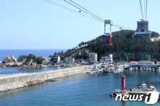 삼척해상케이블카 100만번째 탑승객 누구일까?