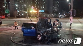 남양주 별내서 달리던 BMW미니 엔진룸 화재