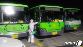 강릉시 시내버스 등 긴급 소독