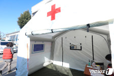 선별진료소 설치된 전주 덕진진료실