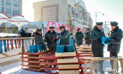 북한 216사단 건설자, 삼지연시 꾸리기 3단계 공사