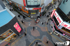 썰렁한 광주 충장로