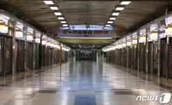 폐쇄된 지하상가