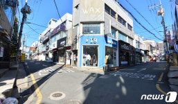 발길 끊어진 포항 중앙상가
