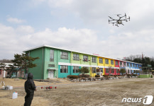 충주시 드론 활용 코로나19 방역…한 번에 1만㎡ 소독