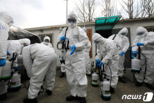 구룡마을 방역 준비